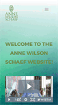 Mobile Screenshot of annewilsonschaef.com